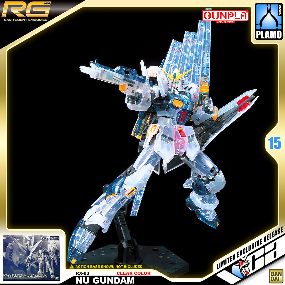 【𝐋𝐈𝐌𝐈𝐓𝐄𝐃 𝐄𝐃𝐈𝐓𝐈𝐎𝐍】 RG RX-93 NU GUNDAM (CLEAR COLOR)