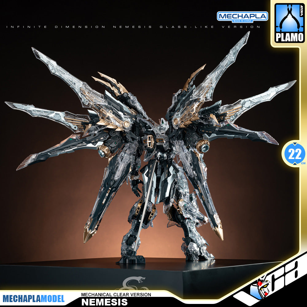 Infinite Dimension 无限新星 In Era+ RMD Nemesis 复仇女神 机械透明 Mechanical Clear Version Master Grade MG Plastic Model Action Figure Toy Kit VCA Gundam Singapore