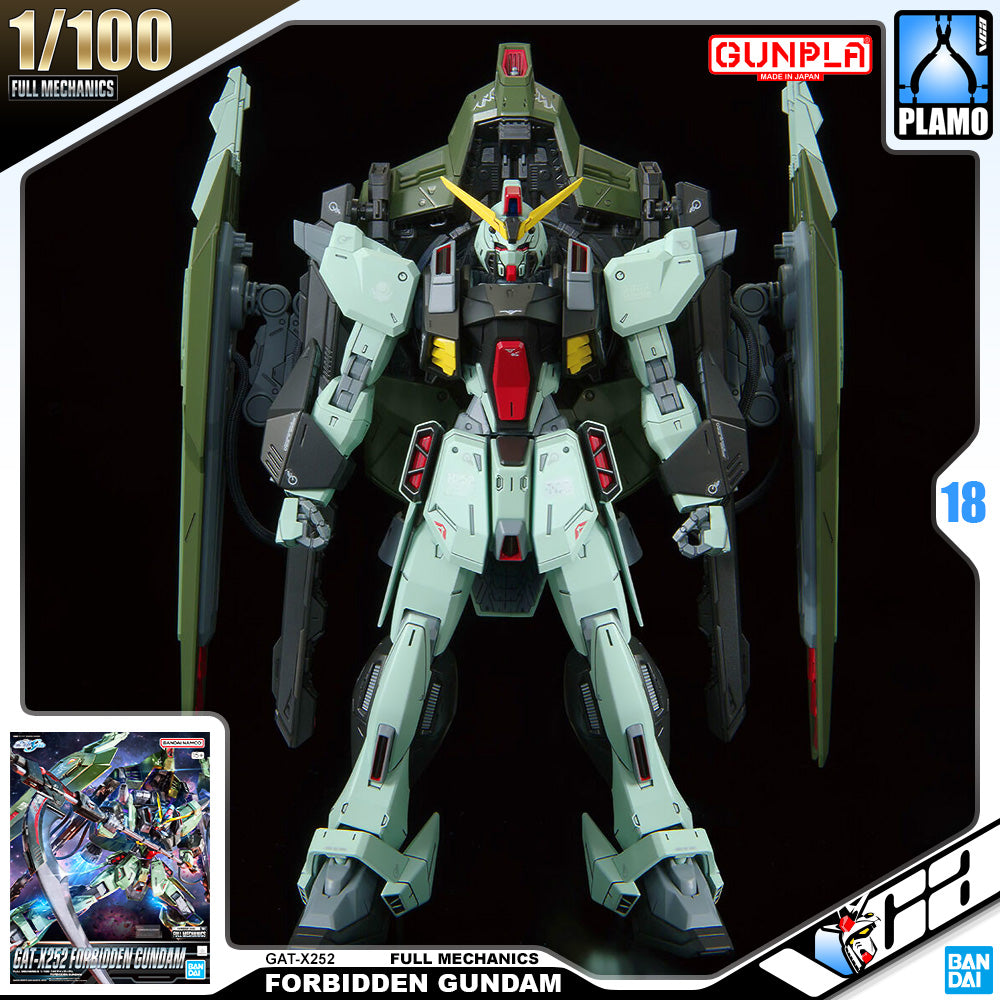 Bandai Full Mechanics 1/100 Scale Forbidden Gundam Plastic Model Action Toy VCA Singapore