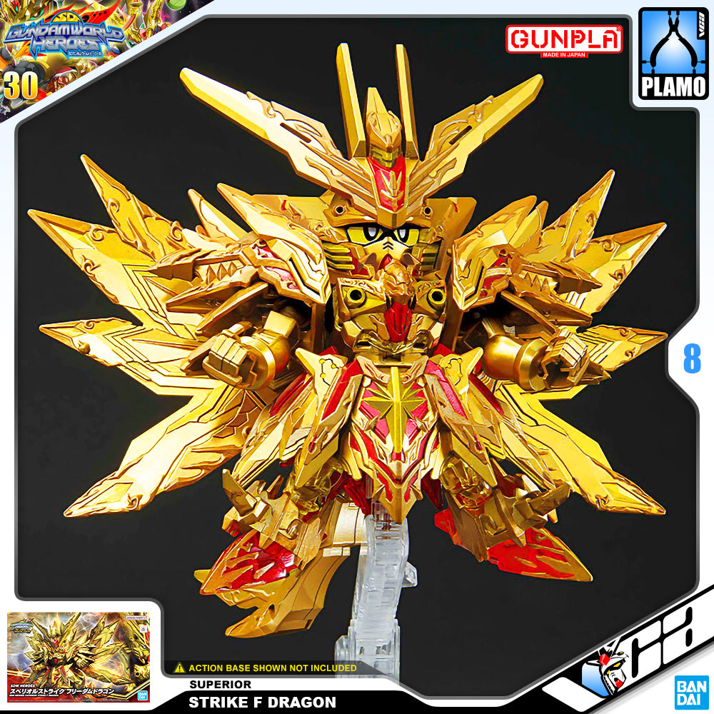 Bandai Gunpla SD Gundam World Heroes SDW Superior Strike Freedom Dragon Plastic Model Toy VCA Singapore