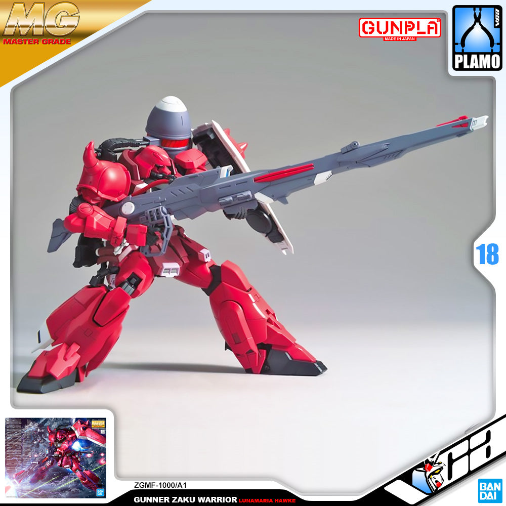 Bandai Gunpla Master Grade 1/100 MG Gunner Zaku Warrior Lunamaria Hawke Plastic Model Action Toy VCA Gundam Singapore