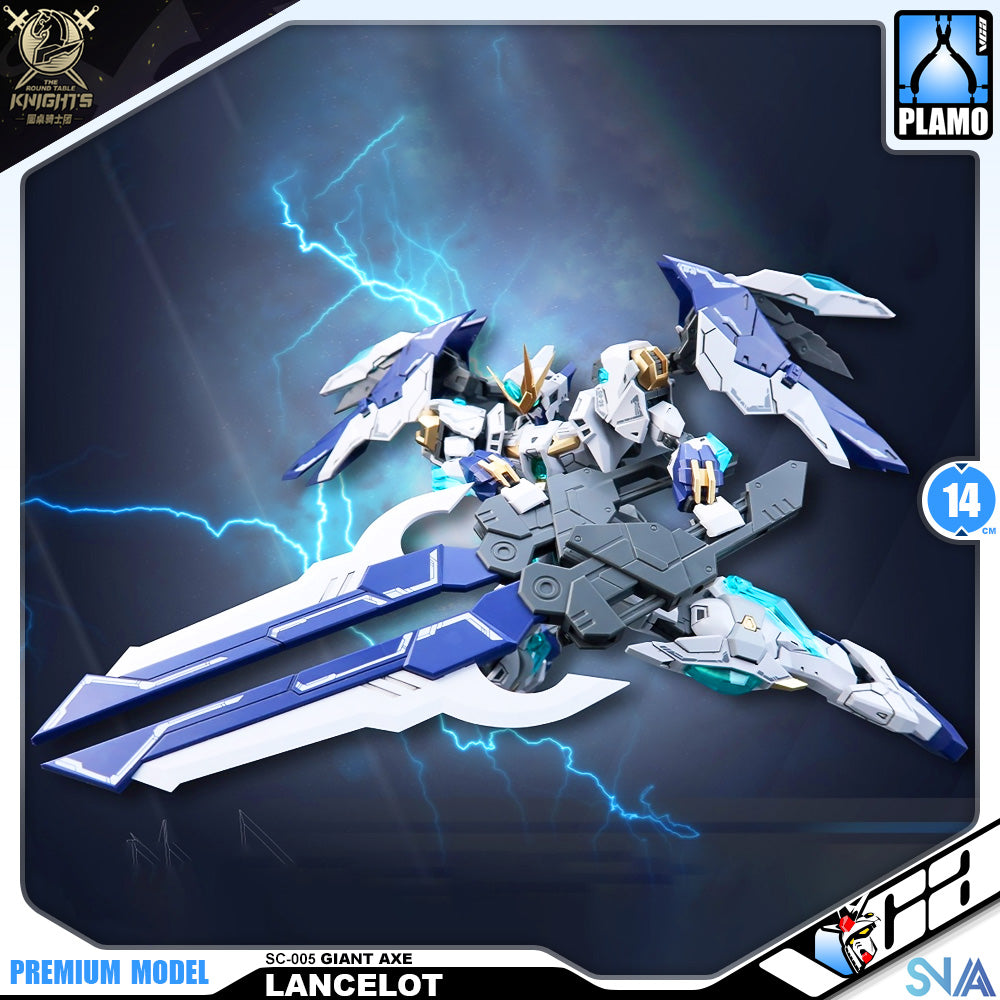 SNAA Giant Axe-Lancelot 巨鸣斧-兰斯洛特 Real Grade RG Plastic Model Action Figure Toy Kit VCA Gundam Singapore