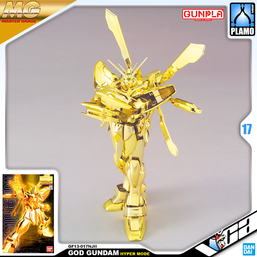Bandai Gunpla Master Grade 1/100 MG G GOD GUNDAM Hyper Mode Gold Coating Plastic Model Kit Toy VCA Singapore