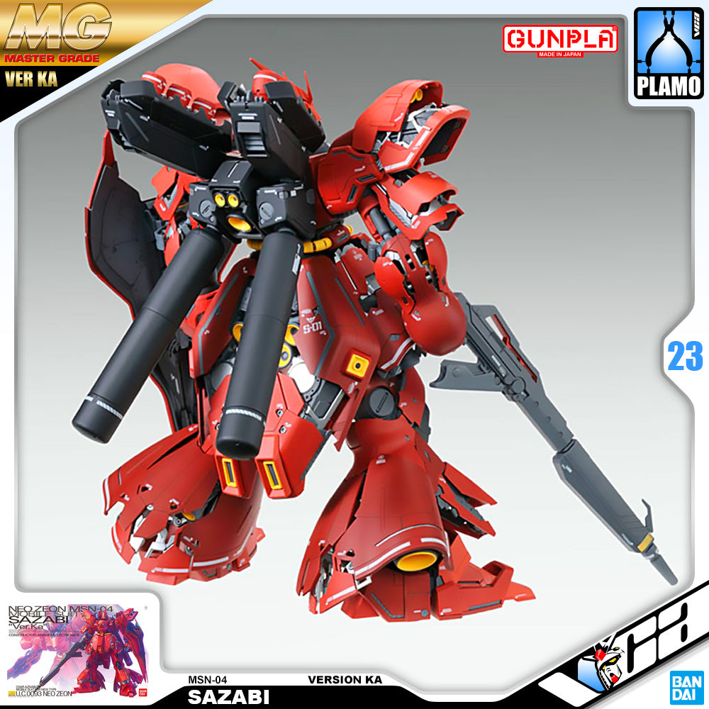 Bandai Gunpla Master Grade 1/100 MG Sazabi Ver Ka Plastic Model Toy VCA Gundam Singapore