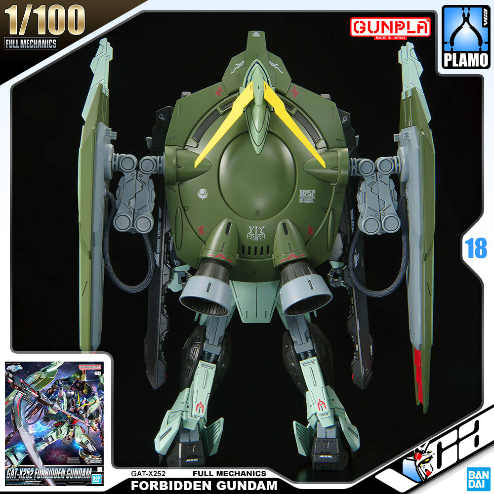 Bandai Full Mechanics 1/100 Scale Forbidden Gundam Plastic Model Action Toy VCA Singapore