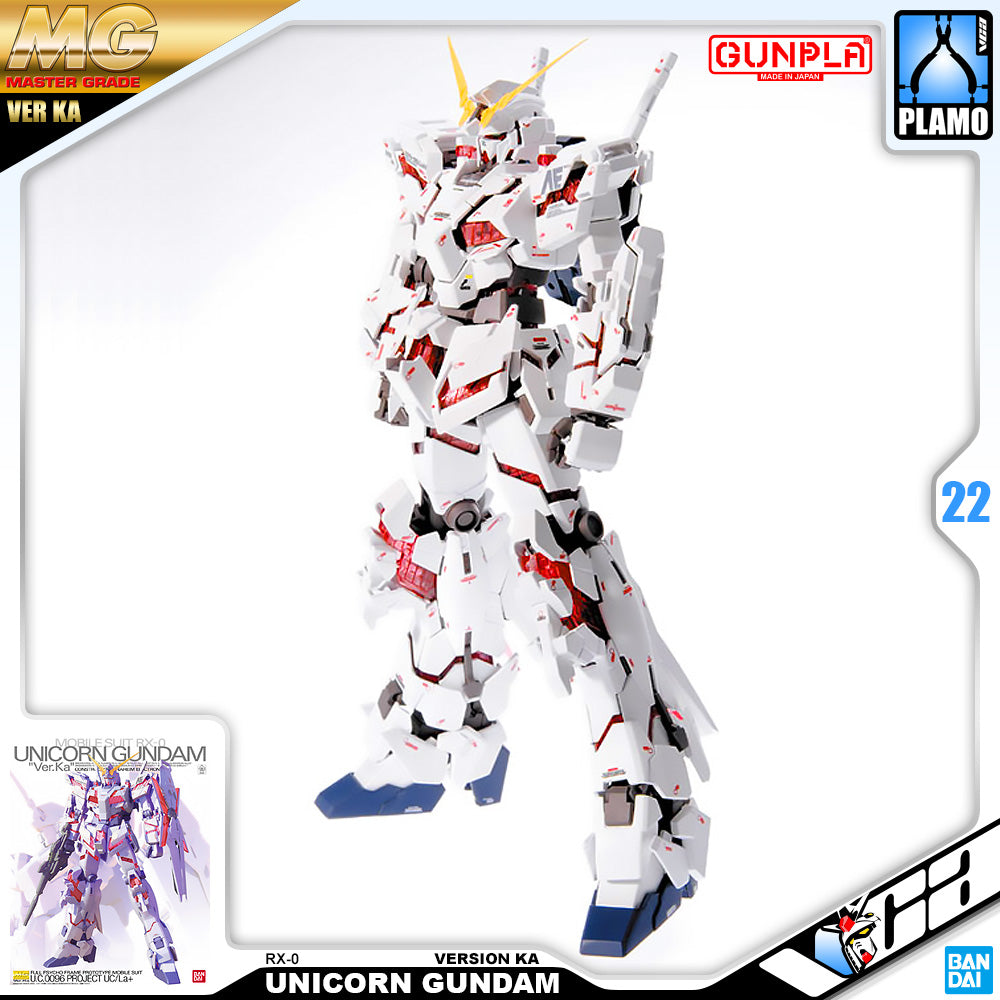 Bandai Gunpla Master Grade 1/100 MG Unicorn Gundam Ver Ka VCA Singapore