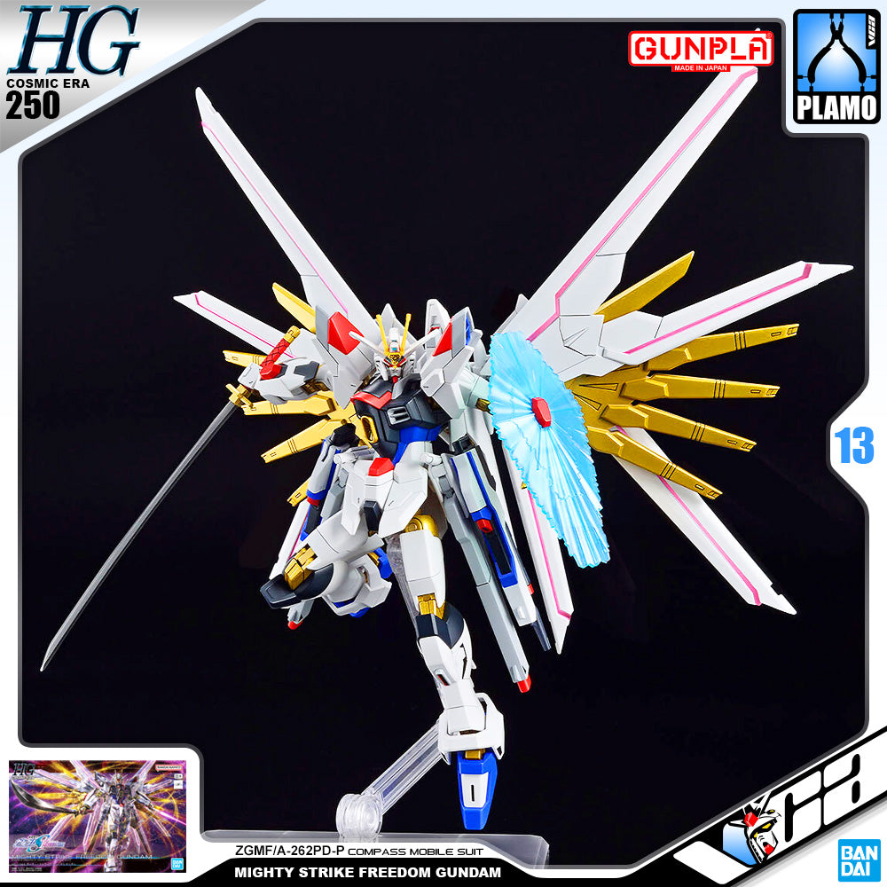 Bandai Gunpla High Grade HG Mighty Strike Freedom Gundam Plastic Model Toy VCA Singapore