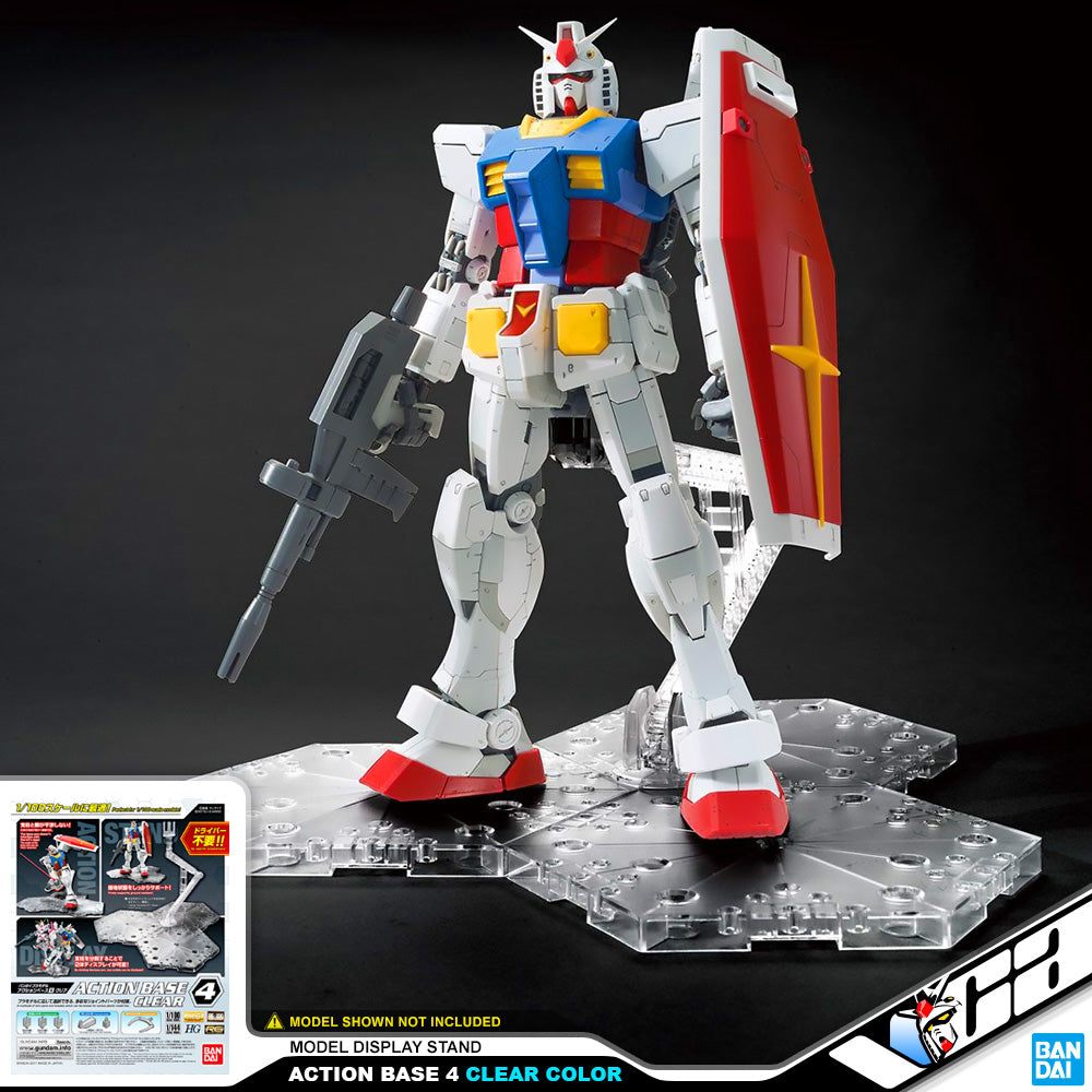 Bandai Gunpla Action Base 4 Clear Gundam Display Stand Holder Base VCA Singapore