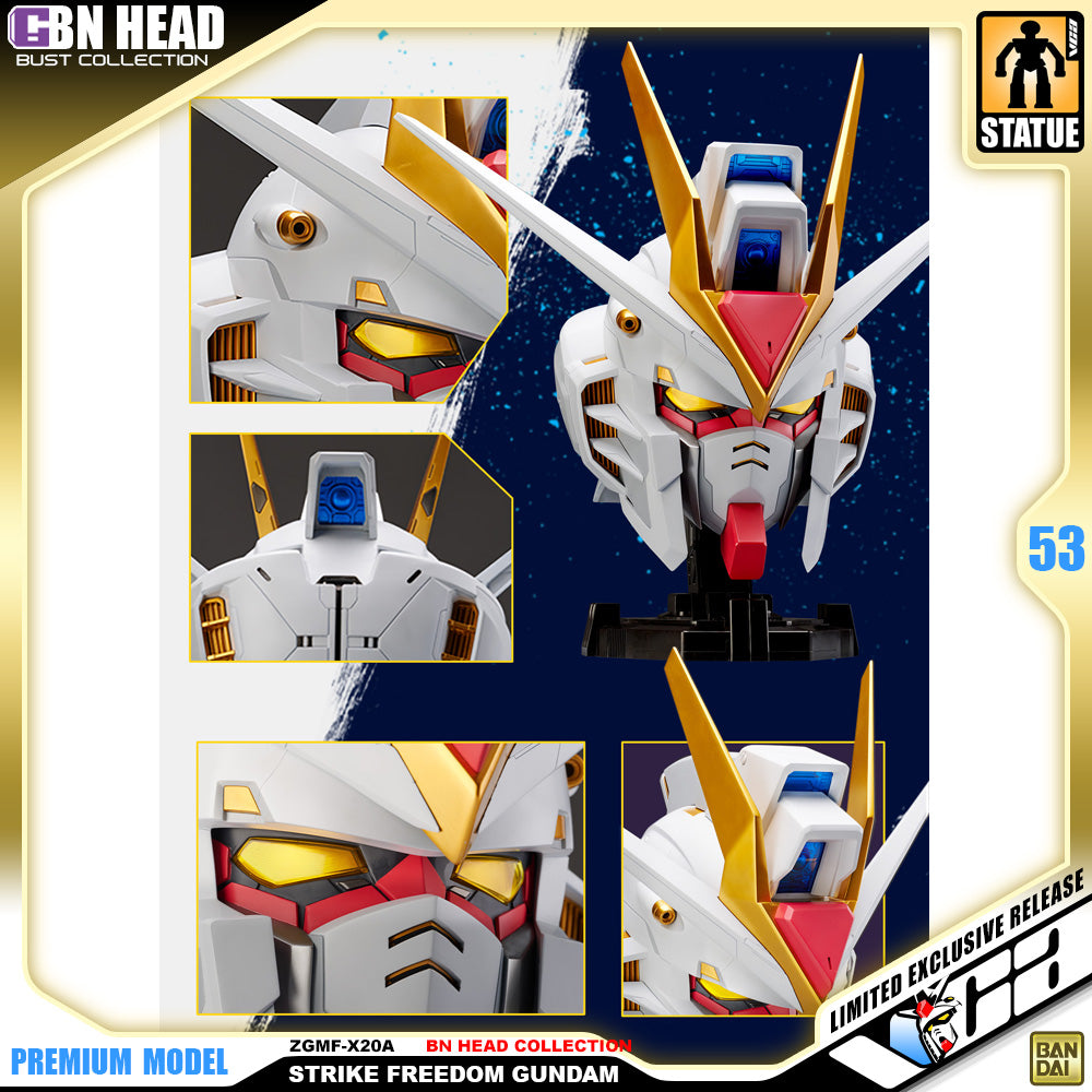 Bandai Namco BN Head Collection ZGMF-X20A Strike Freedom Gundam Big Bust Figure Statue