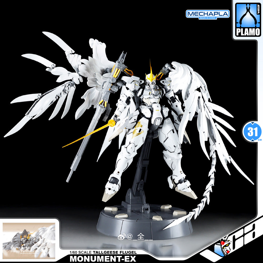 Strange Works 奇怪工作室 Monument-EX 丰碑F型 Tallgeese Flugel Perfect Grade 1/60 Action Figure Mechapla Model Toy Kit VCA Gundam Singapore