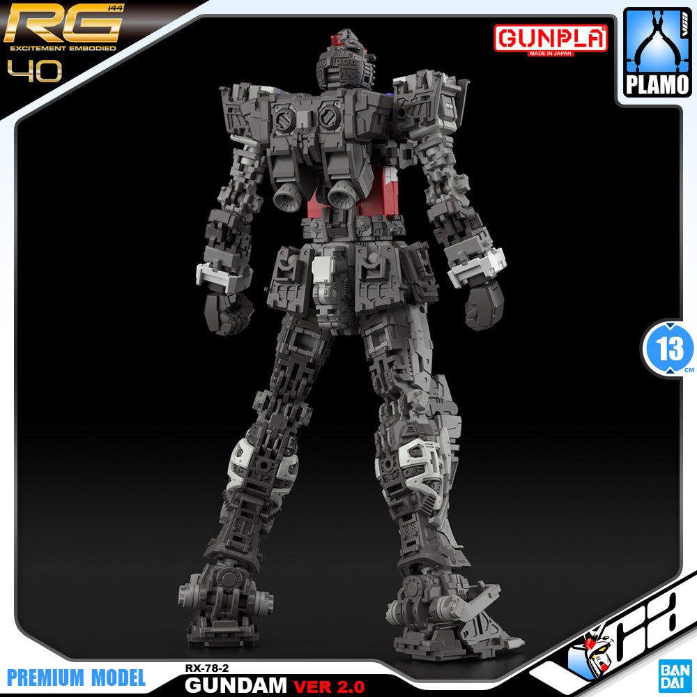 Bandai Gunpla Real Grade 1/144 RG RX-78-2 Gundam Ver 2.0 Plastic Model Action Figure Toy VCA Singapore