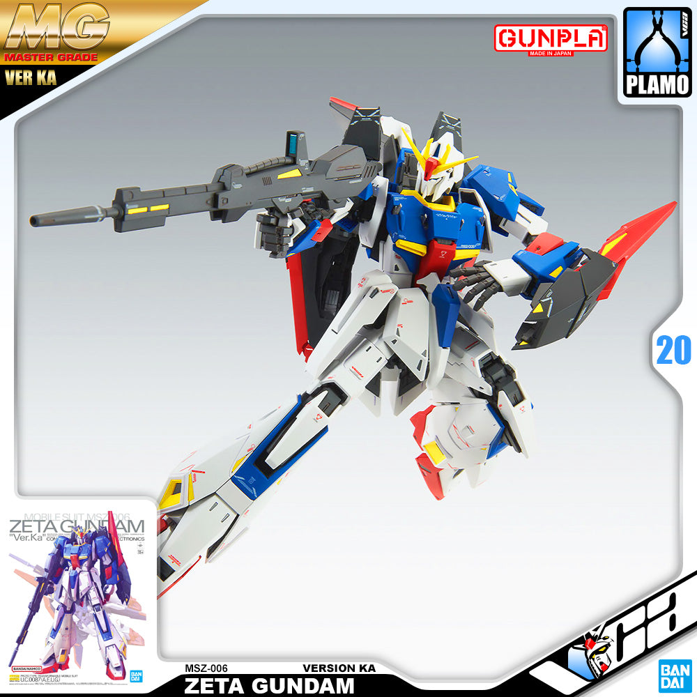 Bandai Gunpla Master Grade 1/100 MG Zeta Gundam Ver Ka Plastic Model Action Toy Kit VCA Singapore