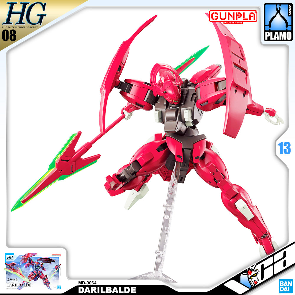 Bandai Gunpla High Grade The Witch From Mercury 1/144 HG MD-0064 Darilbalde Plastic Model Action Toy VCA Gundam Singapore