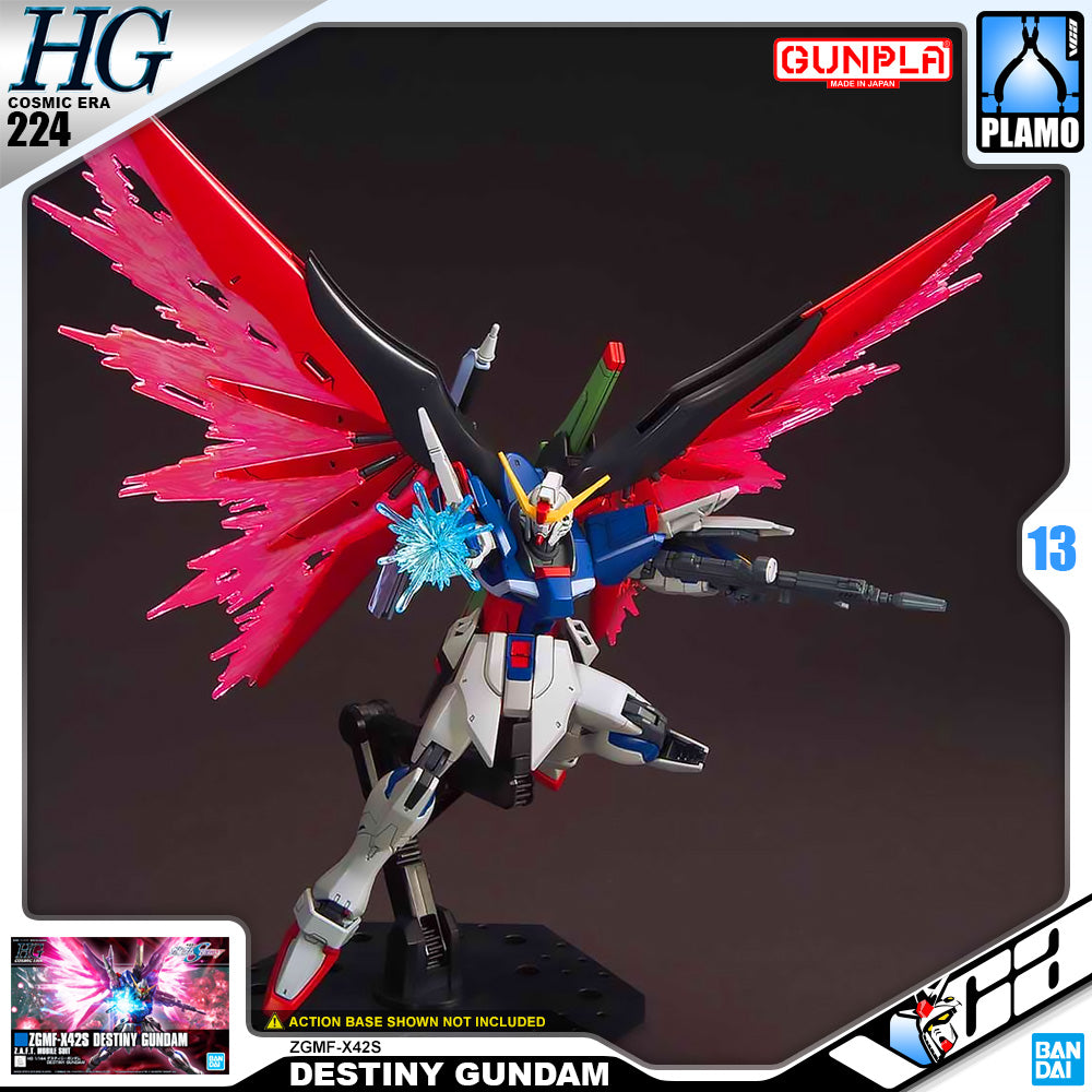 Bandai Gunpla High Grade Cosmic Era HGCE 1/144 HG Destiny Gundam Plastic Model Toy VCA Singapore