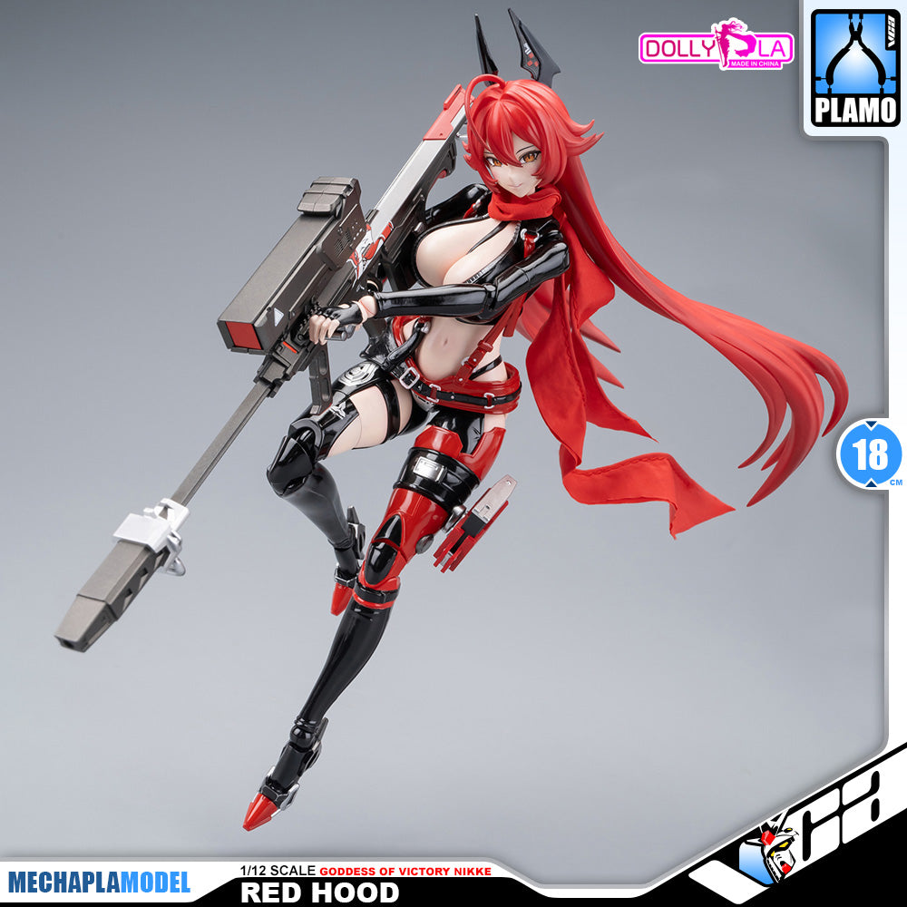 Hemoxian 和模线 Nikke Goddess of Victory Red Hood DollyPla Charapla Armor Girl Character Action Figure Model Toy Kit VCA Gundam Singapore