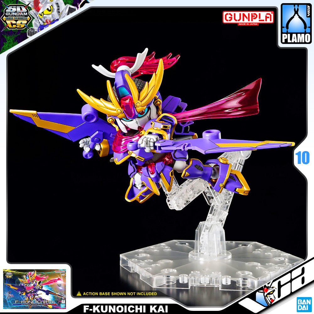 Bandai Gunpla SD Cross Silhouette SDCS F-Kunoichi Kai Plastic Model Action Toy VCA Gundam Singapore