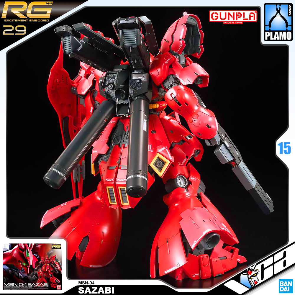 Bandai Gunpla Real Grade 1/144 RG MSN-04 SAZABI Plastic Model Kit Toy VCA Gundam Singapore