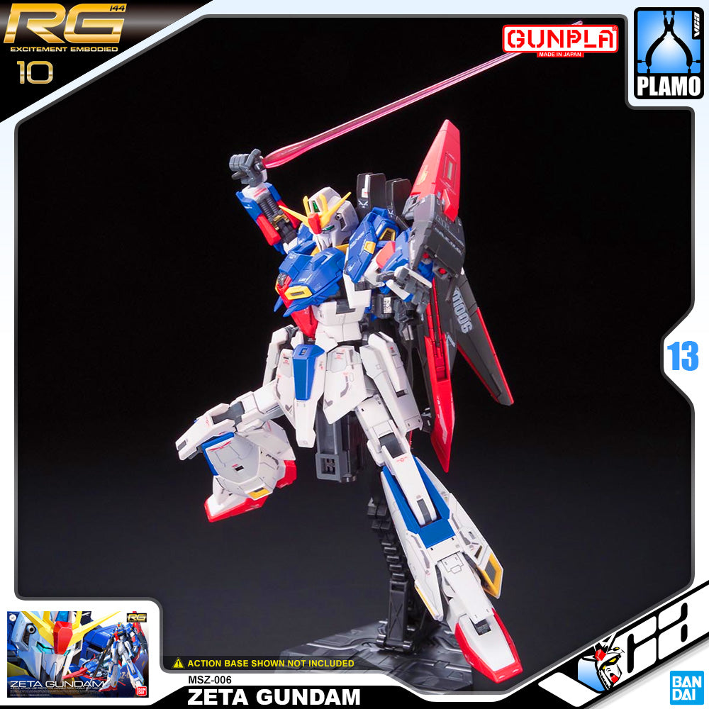 Bandai Gunpla Real Grade MSZ-006 Zeta Gundam Action Figure Toy Model Kit VCA Singapore