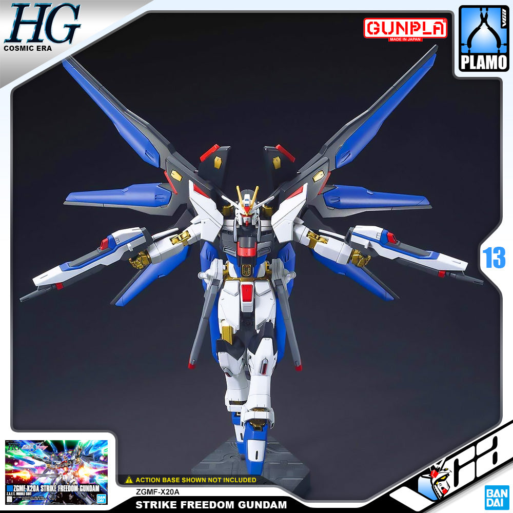 Bandai Gunpla High Grade Cosmic Era HGCE 1/144 Strike Freedom Gundam Action Figure Model Toy Kit VCA Singapore