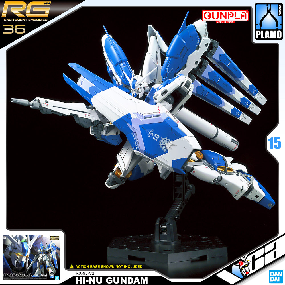 Bandai Gunpla Real Grade 1/144 RG RX-93-V2 Hi-Nu Gundam Plastic Model Action Toy VCA Singapore
