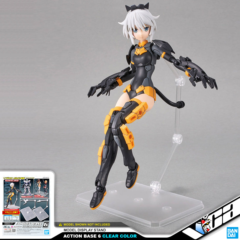 Bandai Display Action Base 6 Clear Color For Plastic Model Action Toy VCA Gundam Singapore