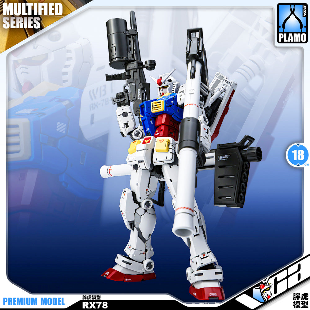 Fat Cat 1/100 AZU RX-78-2 Gundam Real Grade RG Plastic Model Action Toy Kit VCA Singapore