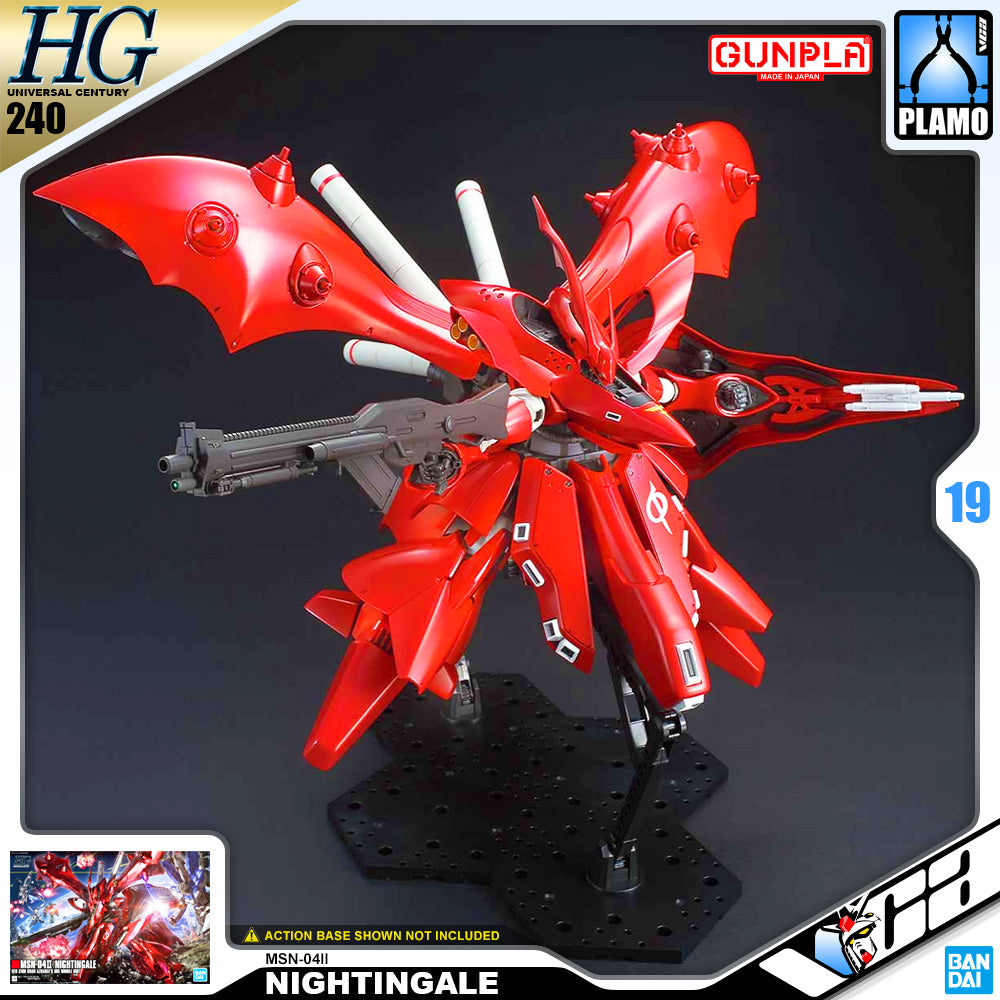 Bandai Gunpla High Grade Universal Century 1/144 HGUC MSN-04II Nightingale Plastic Model Action Toy VCA Gundam Singapore