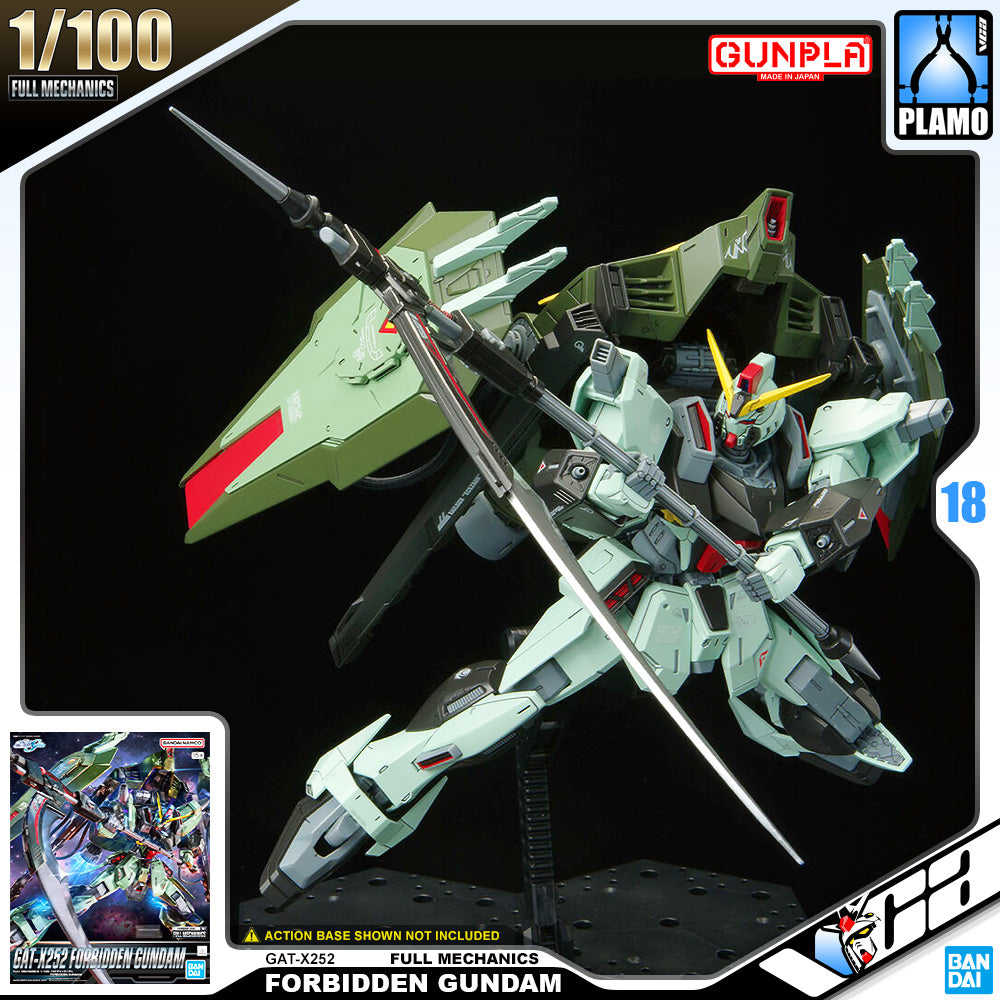 Bandai Full Mechanics 1/100 Scale Forbidden Gundam Plastic Model Action Toy VCA Singapore