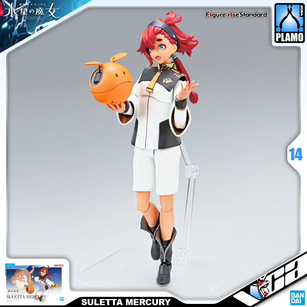 Bandai Figure-Rise Standard Suletta Mercury Girl Character Plastic Model Action Toy VCA Gundam Singapore