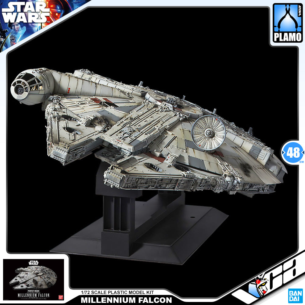 PREMIUM BANDAI STAR WARS PERFECT GRADE PG 1/72 MILLENNIUM FALCON BIG SCALE PLASTIC MODEL TOY KIT VCA GUNDAM SINGAPORE