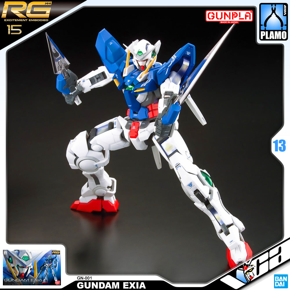 Bandai Gunpla Real Grade 1/144 RG GN-001 GUNDAM EXIA Model Toy VCA Singapore
