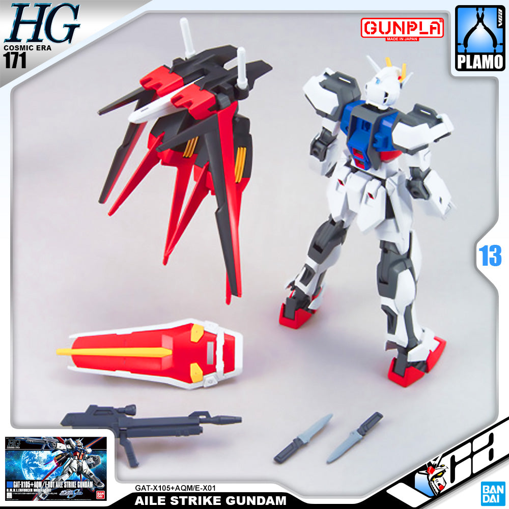 Bandai Gunpla High Grade Cosmic Era HGCE 1/144 HG Aile Strike Gundam Plastic Model Toy VCA Singapore
