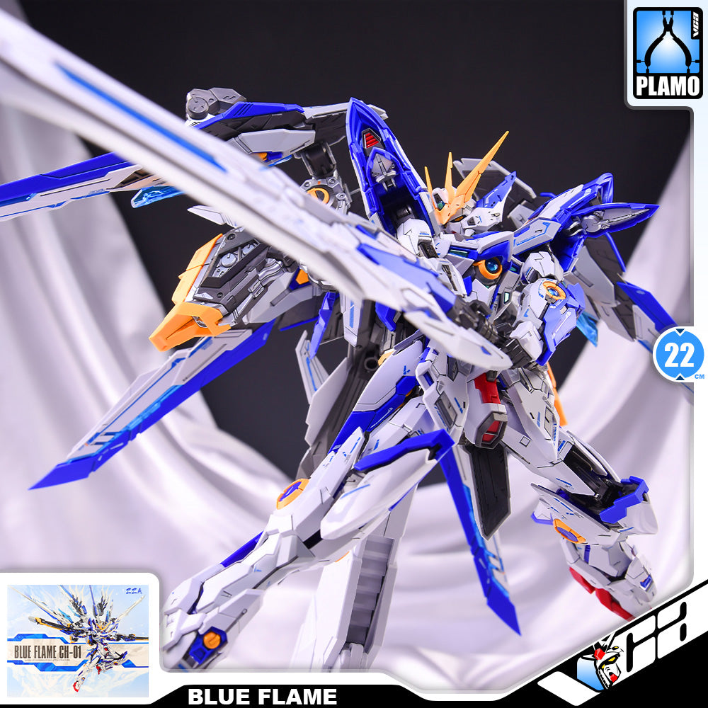 ZZA Model CH-01 Blue Flame 人形机甲-蓝焰 Metal Build Structure Action Figure Toy Kit VCA Wing Gundam Singapore