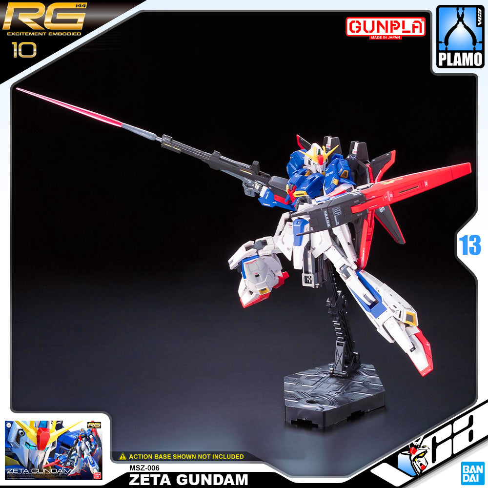 Bandai Gunpla Real Grade MSZ-006 Zeta Gundam Action Figure Toy Model Kit VCA Singapore