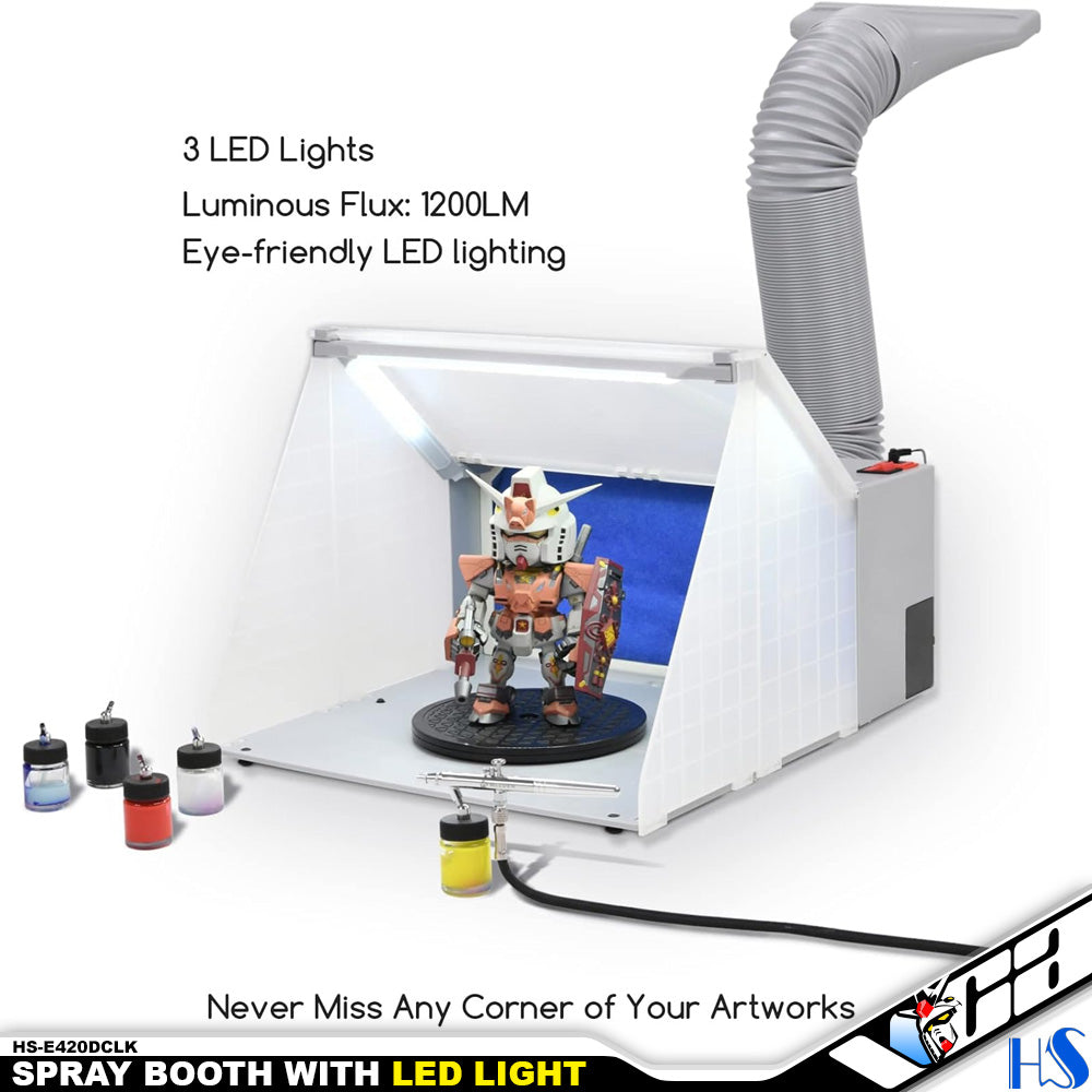 HaoSheng HS-E420DCLK Foldable Spray Booth With LED Light & Exhaust ...