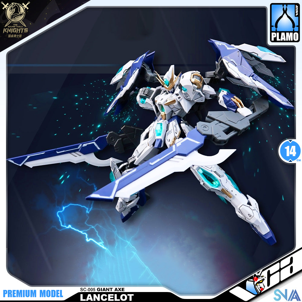 SNAA Giant Axe-Lancelot 巨鸣斧-兰斯洛特 Real Grade RG Plastic Model Action Figure Toy Kit VCA Gundam Singapore