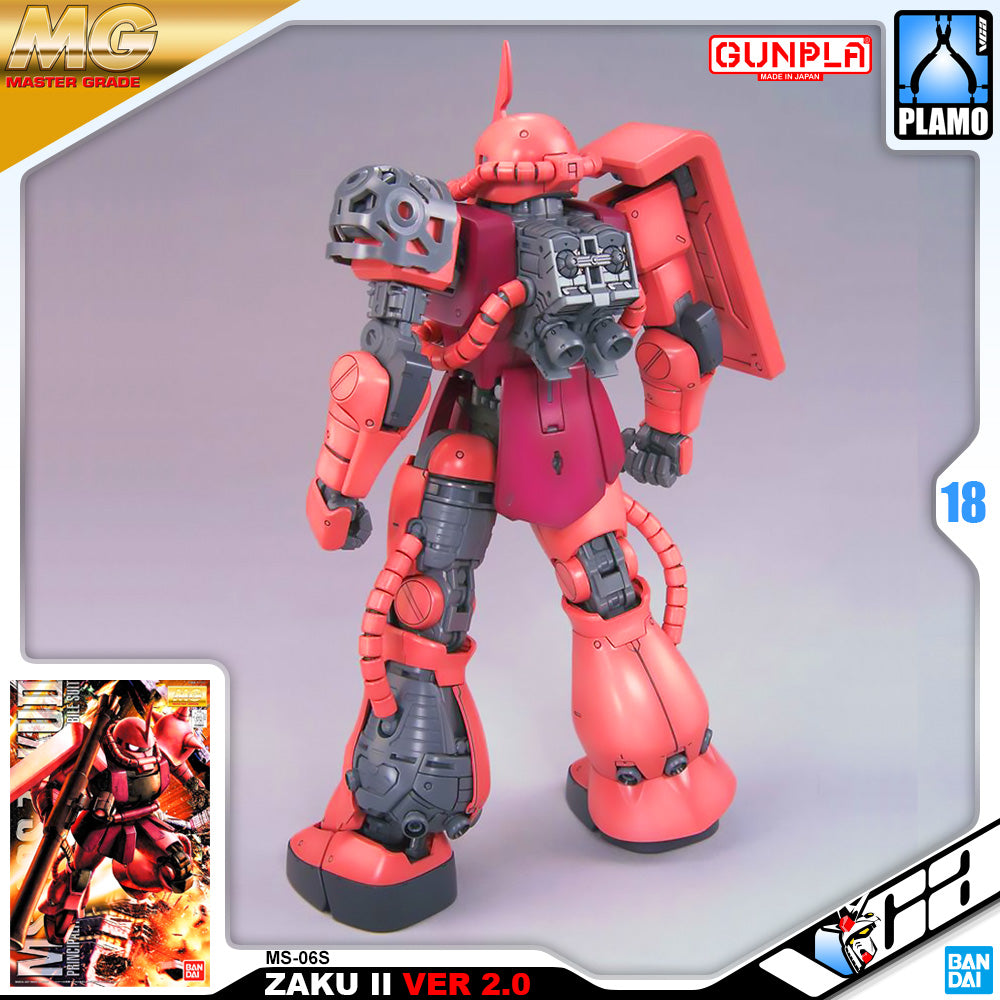 Bandai Gunpla Master Grade 1/100 MG MS-06S ZAKU II Ver 2.0 Plastic Model Toy VCA Gundam Singapore