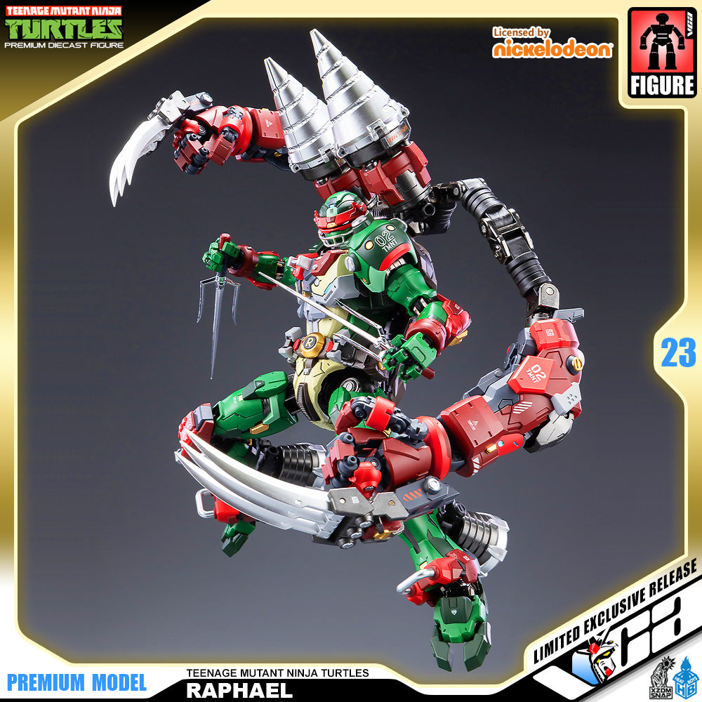 Heat Boys Nickelodeon Teenage Mutant Ninja Turtles Raphael Mecha Metal Structure Premium Action Figure VCA Gundam Singapore