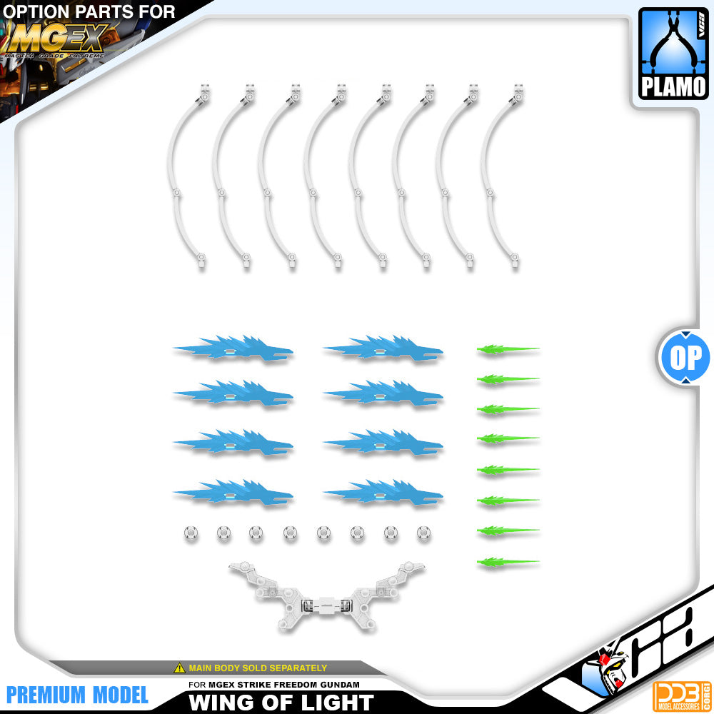 DDB Corgi Wings of Light for MGEX 1/100 Strike Freedom Gundam Action Figure Display Stand Holder Base VCA Singapore