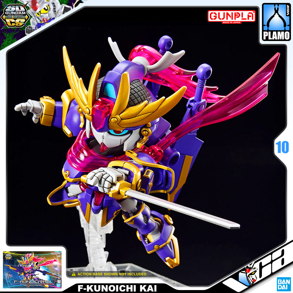 Bandai Gunpla SD Cross Silhouette SDCS F-Kunoichi Kai Plastic Model Action Toy VCA Gundam Singapore