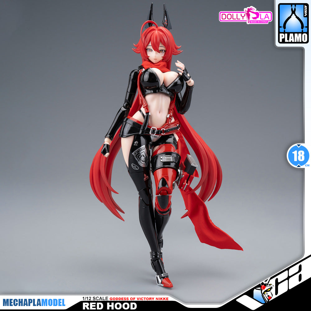 Hemoxian 和模线 Nikke Goddess of Victory Red Hood DollyPla Charapla Armor Girl Character Action Figure Model Toy Kit VCA Gundam Singapore