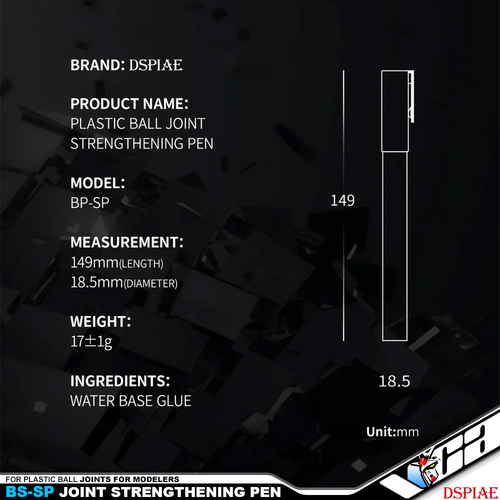 Dspiae BP-SP Joint Strenghening Pen Marker Action Figure Hobby Model Toy Ball Connect VCA Gundam Singapore