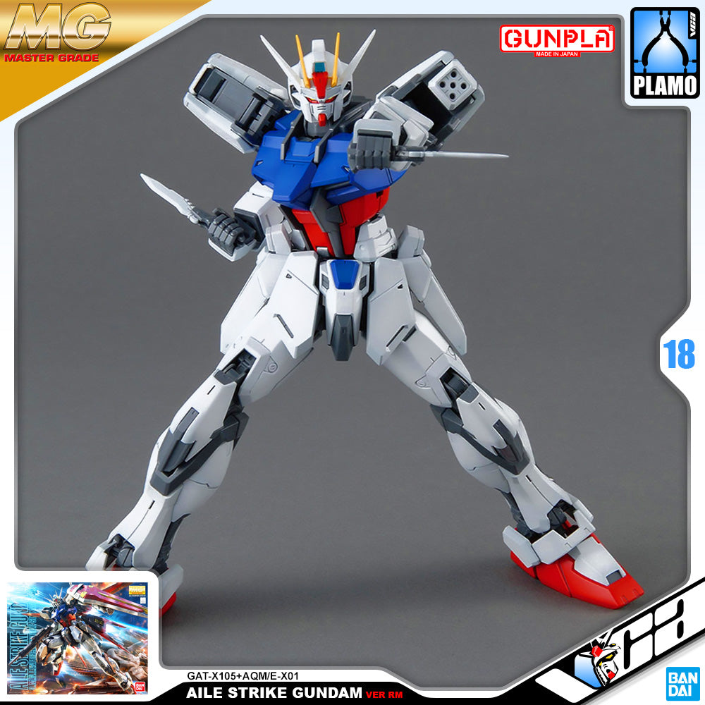Bandai Gunpla Master Grade 1/100 MG Aile Strike Gundam Plastic Model Action Toy VCA Singapore