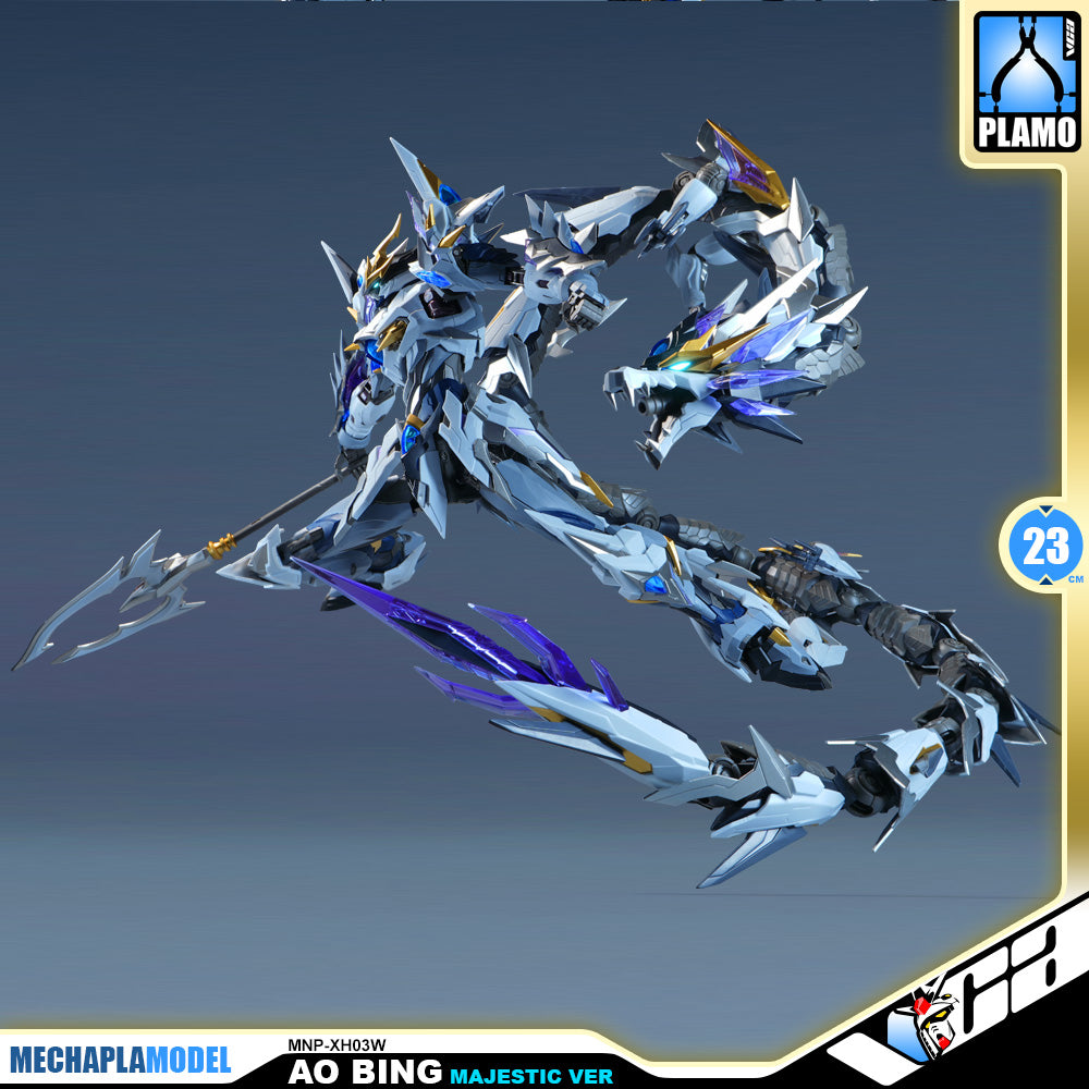 Motor Nuclear 摩动核 MNP-XH03W Ao Bing 敖丙 Majestic Ver 威武色 Metal Build Structure Action Figure Toy Kit VCA Gundam Singapore