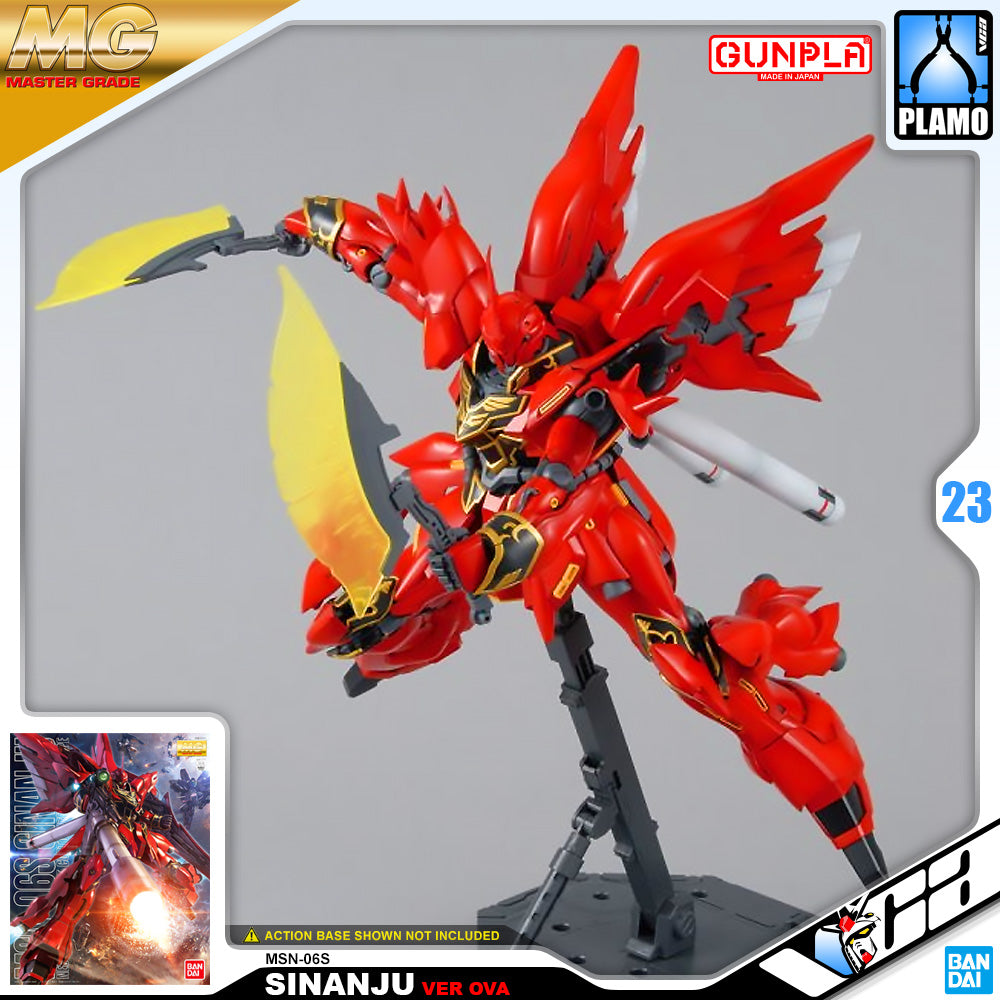 Bandai Gunpla Master Grade 1/100 MG MSN-06S SINANJU Ver OVA Plastic Model Toy VCA Gundam Singapore