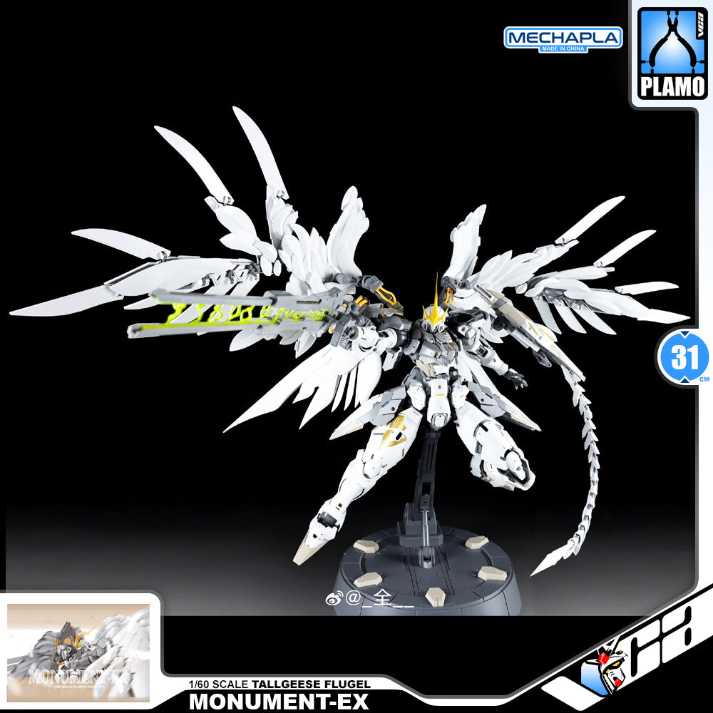 Strange Works 奇怪工作室 Monument-EX 丰碑F型 Tallgeese Flugel Perfect Grade 1/60 Action Figure Mechapla Model Toy Kit VCA Gundam Singapore