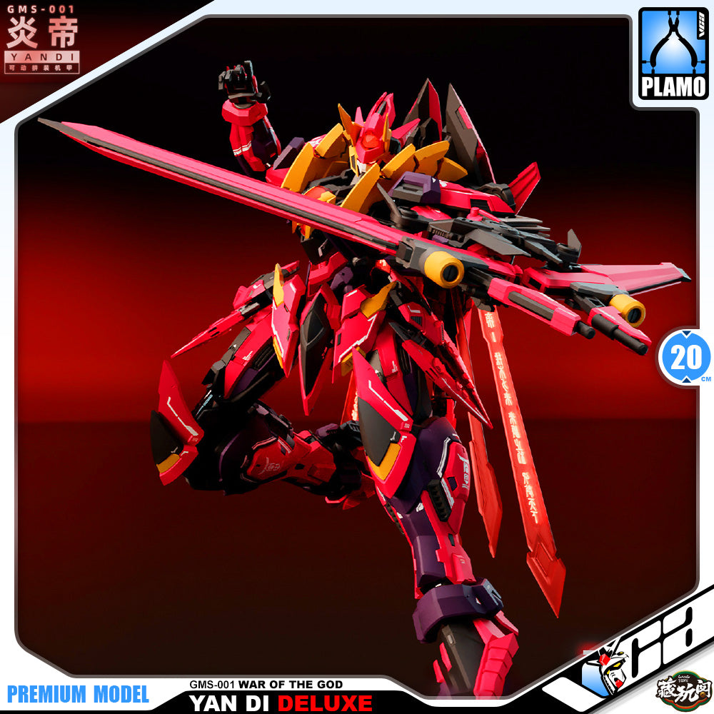 Cang-Toys 藏玩阁 Master Grade 1/100 MG Yan Di 炎帝 Deluxe Version Plastic Model Action Toy Kit VCA Gundam Singapore