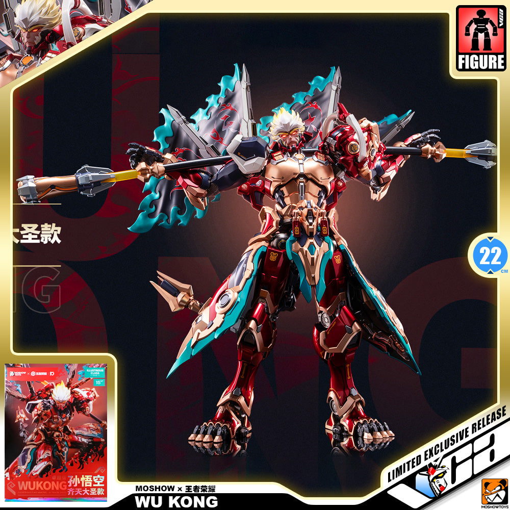 Moshow 模寿 x 王者荣耀 卓越级·孙悟空·齐天大圣 Wu Kong Metal Build Structure Premium Action Figure Model Toy VCA Gundam Singapore