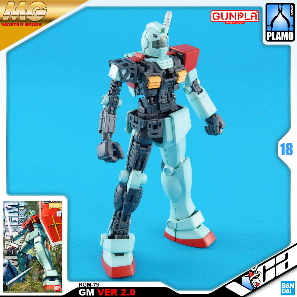 Bandai Master Grade 1/100 MG RGM-79 GM VER 2.0 Plastic Model Toy VCA Gundam Singapore