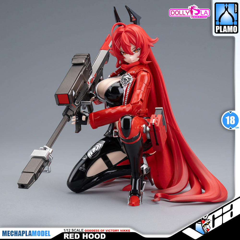 Hemoxian 和模线 Nikke Goddess of Victory Red Hood DollyPla Charapla Armor Girl Character Action Figure Model Toy Kit VCA Gundam Singapore